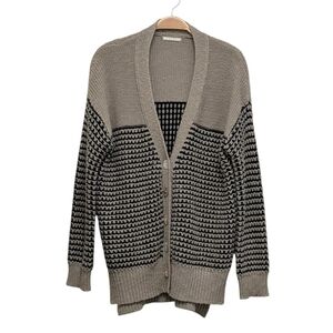 Pleione Chunky Knit Heavy Slouchy Button Down Cardigan Small